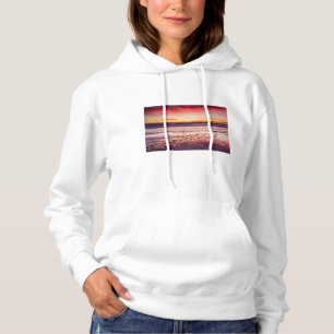 Landschaft und Pier bei Sonnenuntergang, CA Hoodie