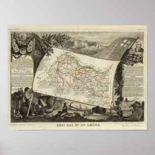 Landschaft und Städte Poster