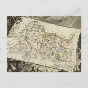 Landschaft und Städte Postkarte
