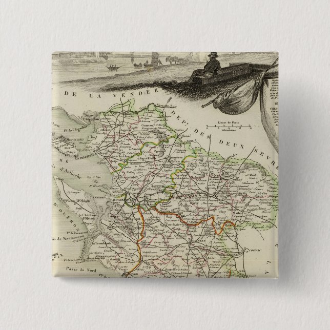 Landschaft und Wald Button (Vorderseite)
