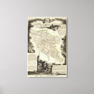 Landschaft und Wald Leinwanddruck