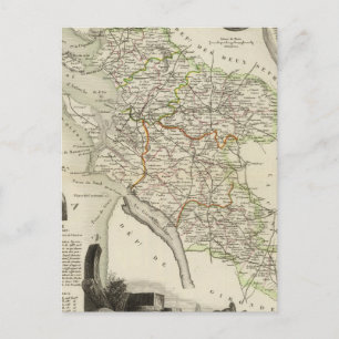 Landschaft und Wald Postkarte