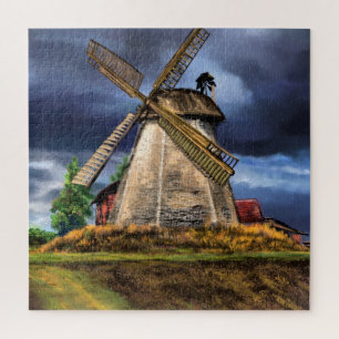 Landschaft und Wetter in den Niederlanden Puzzle