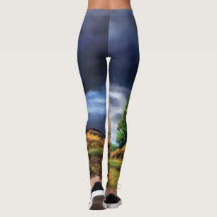Landschaft und Wetter in den Niederlanden - Zeichn Leggings