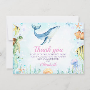 Landschaft unter dem Meer Geburtstag Danke Karte