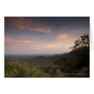 Landschaft unter einem Sonnenuntergang