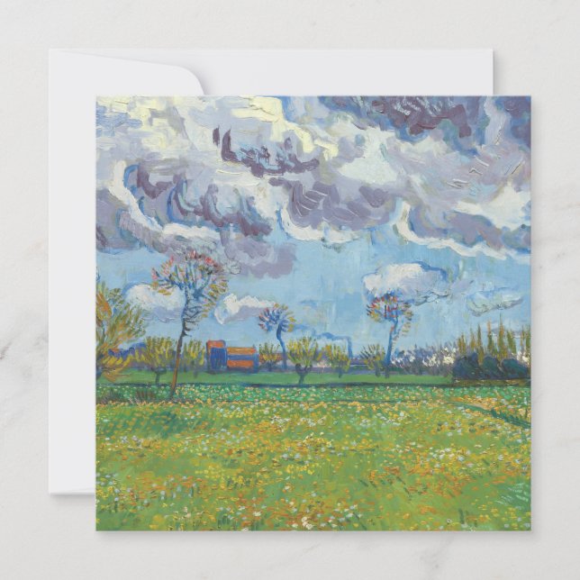 Landschaft unter einem stürmischen Himmel Vincent  (Vorderseite)