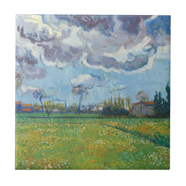 Landschaft unter einem stürmischen Himmel Vincent  Fliese (Vorderseite)