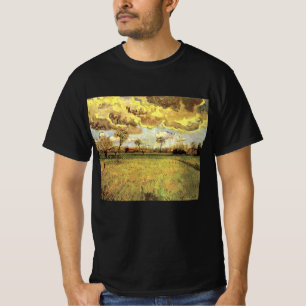 Landschaft unter einem stürmischen Himmel von Vinc T-Shirt