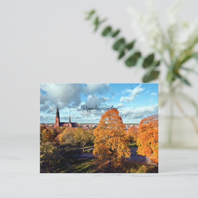 Landschaft Uppsala, Schweden Postkarte (Stehend Vorderseite)
