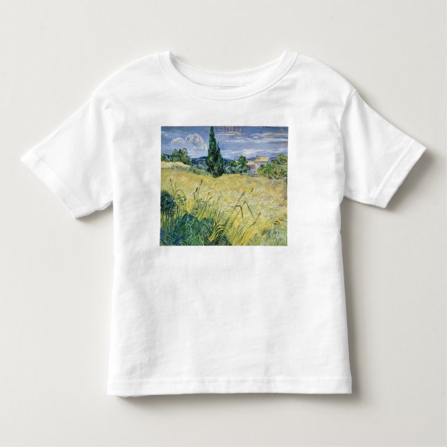 Landschaft Vincent van Goghs | mit grünem Mais, Kleinkind T-shirt (Vorderseite)