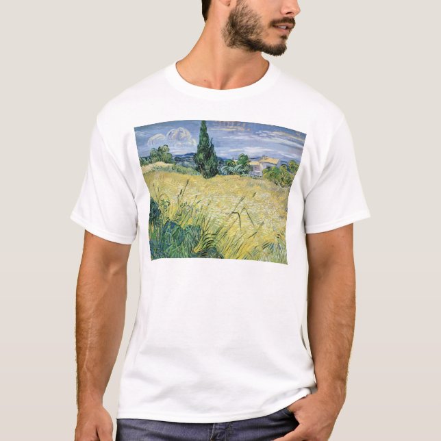 Landschaft Vincent van Goghs | mit grünem Mais, T-Shirt (Vorderseite)
