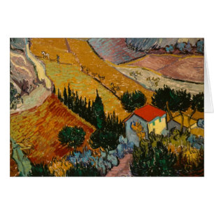 Landschaft Vincent van Goghs mit Haus u.
