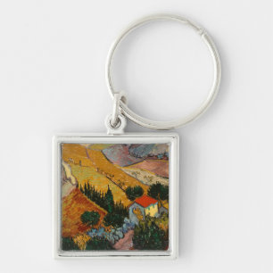 Landschaft Vincent van Goghs mit Haus u. Schlüsselanhänger
