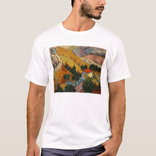 Landschaft Vincent van Goghs   mit Haus u. T-Shirt