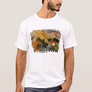 Landschaft Vincent van Goghs mit Haus u. T-Shirt
