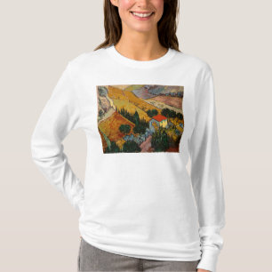 Landschaft Vincent van Goghs mit Haus u. T-Shirt