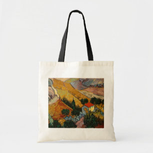 Landschaft Vincent van Goghs   mit Haus u. Tragetasche