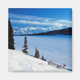 Landschaft von Alaskan, gekennzeichnet, Magnet