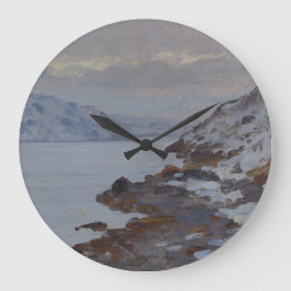 Landschaft von Aleksandr Borisov Große Wanduhr