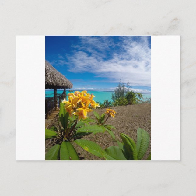 Landschaft von Bora Bora Postkarte (Vorderseite)