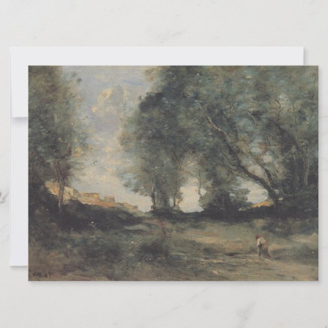Landschaft (von Camille Corot) Karte (Vorderseite)