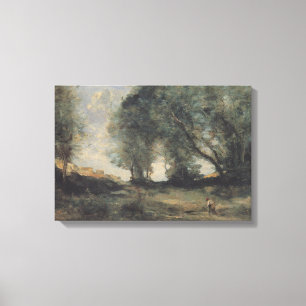 Landschaft (von Camille Corot) Leinwanddruck