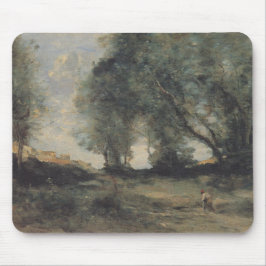 Landschaft (von Camille Corot) Mousepad