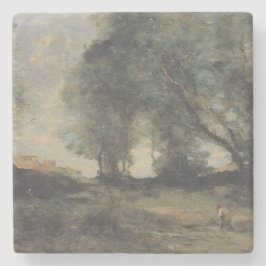 Landschaft (von Camille Corot) Steinuntersetzer