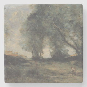 Landschaft (von Camille Corot) Steinuntersetzer