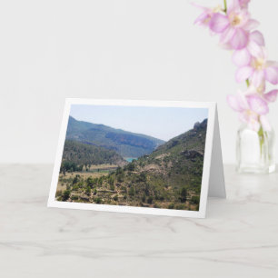 Landschaft von Domeño Viejo in Valencia, Spanien Karte