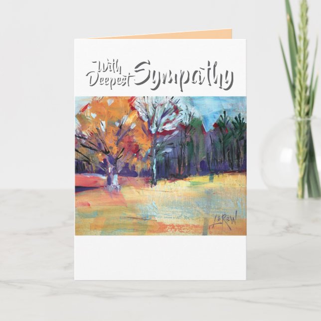 Landschaft von Eichen und Freunden mit tiefem Beil Karte (Vorderseite)