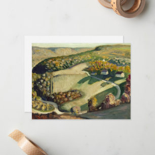 Landschaft von Grant Wood Mitteilungskarte