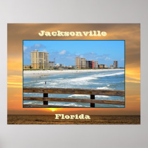 Landschaft von Jacksonville, Florida Poster