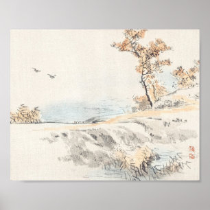 Landschaft von Kōno Bairei Poster