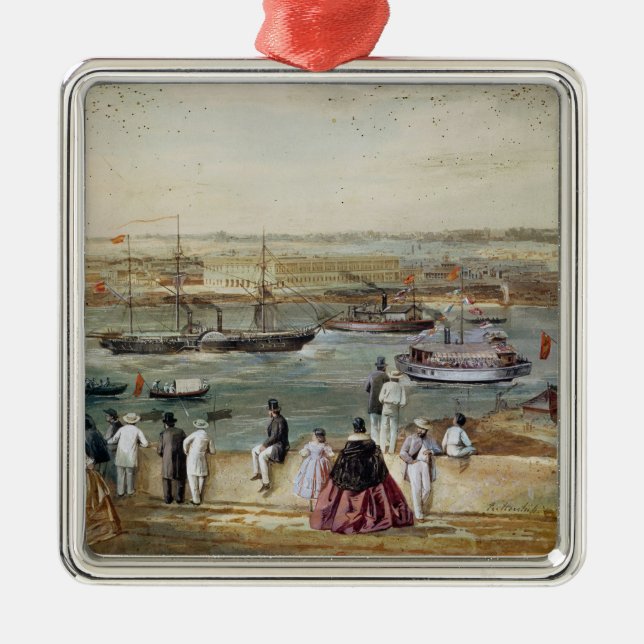 Landschaft von Kuba Ornament Aus Metall (Vorne)