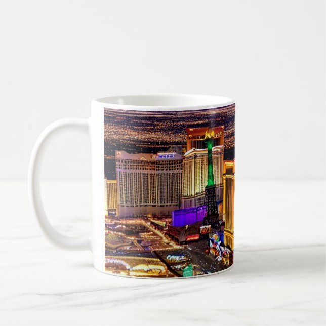 Landschaft von Las Vegas in Nevada Kaffeetasse (Links)