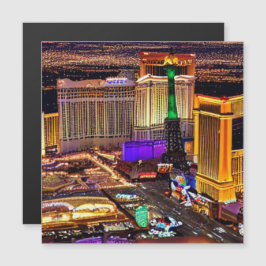 Landschaft von Las Vegas in Nevada Magnetkarte