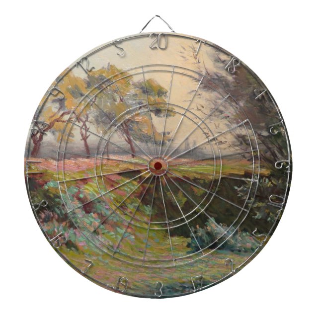 Landschaft (von Léo Gausson) Dartscheibe (vorne)