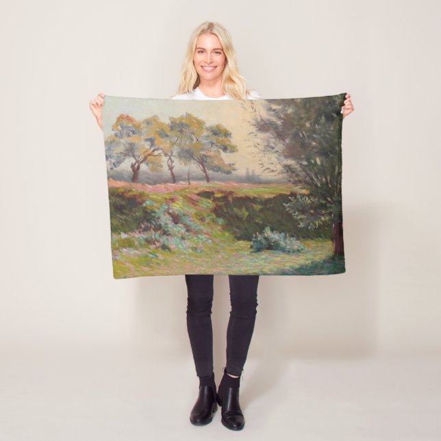 Landschaft (von Léo Gausson) Fleecedecke (Beispiel)