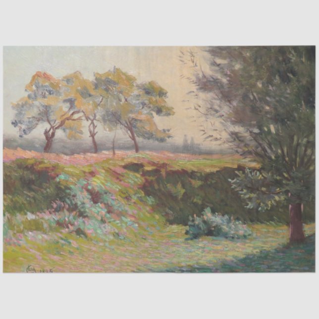 Landschaft (von Léo Gausson) Seidenpapier (Vorderseite)