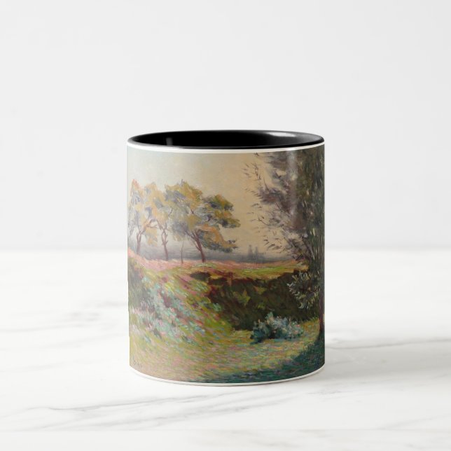 Landschaft (von Léo Gausson) Zweifarbige Tasse (Mittel)