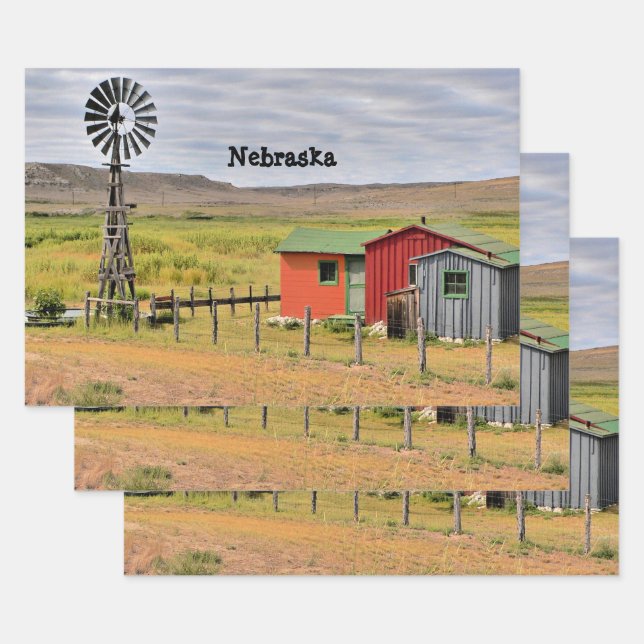 Landschaft von Nebraska  Geschenkpapier Set (Set)