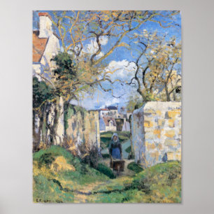 Landschaft von Pontoise (1874) Camille Pissarro Poster