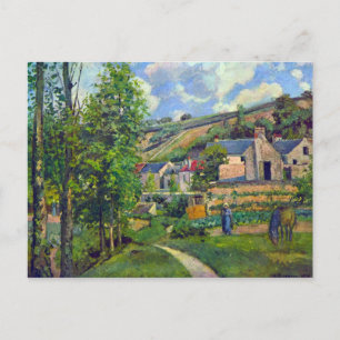 Landschaft von Pontoise by Camille Pissarro Postkarte