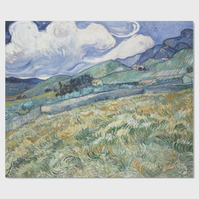 Landschaft von Saint-Remy von Vincent Van Gogh Geschenkpapier (Flach)