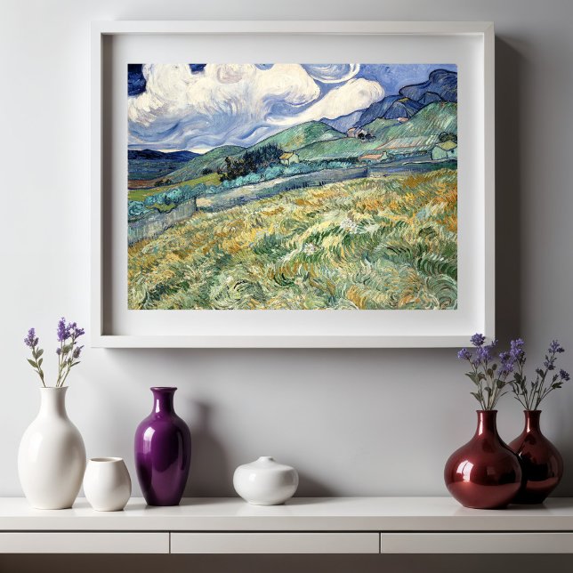 Landschaft von Saint-Rémy von Vincent Van Gogh Poster (Von Creator hochgeladen)