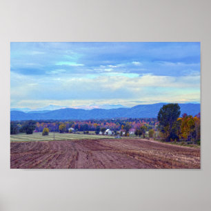 Landschaft von Vermont im Herbst Poster
