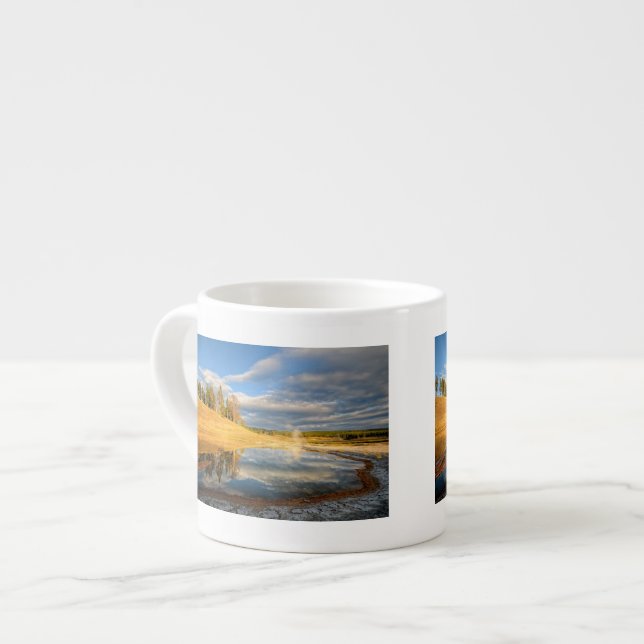 Landschaft von Yellowstone Espressotasse (Vorderseite Links)