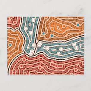 Landschaft vor der Besiedelung Postkarte